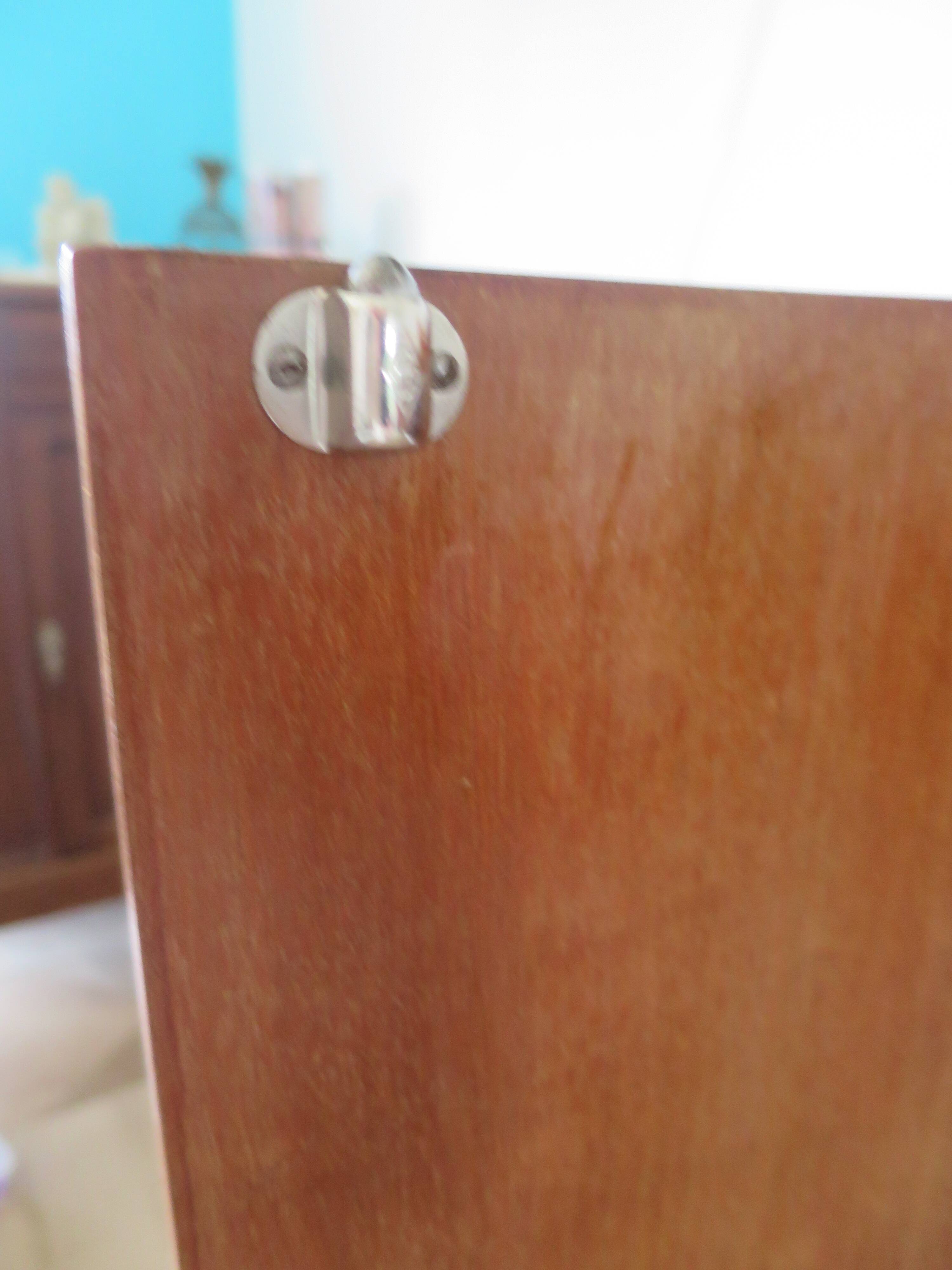 Headboard – console – sideboard – art deco – 2 doors – 2 niches in solid walnut e