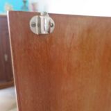 Headboard – console – sideboard – art deco – 2 doors – 2 niches in solid walnut e