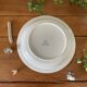 Antique earthenware salad bowl from sarreguemines.