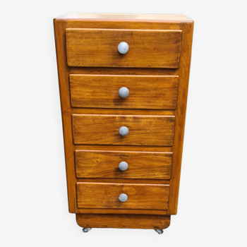 Chiffonnier vintage art deco chest of drawers 1950