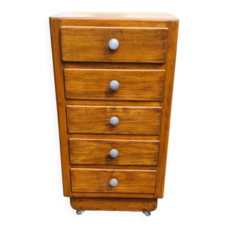 Chiffonnier vintage art deco chest of drawers 1950