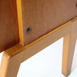 Double teak bookshelf from the 1960s.