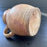 Raw stoneware pitcher
