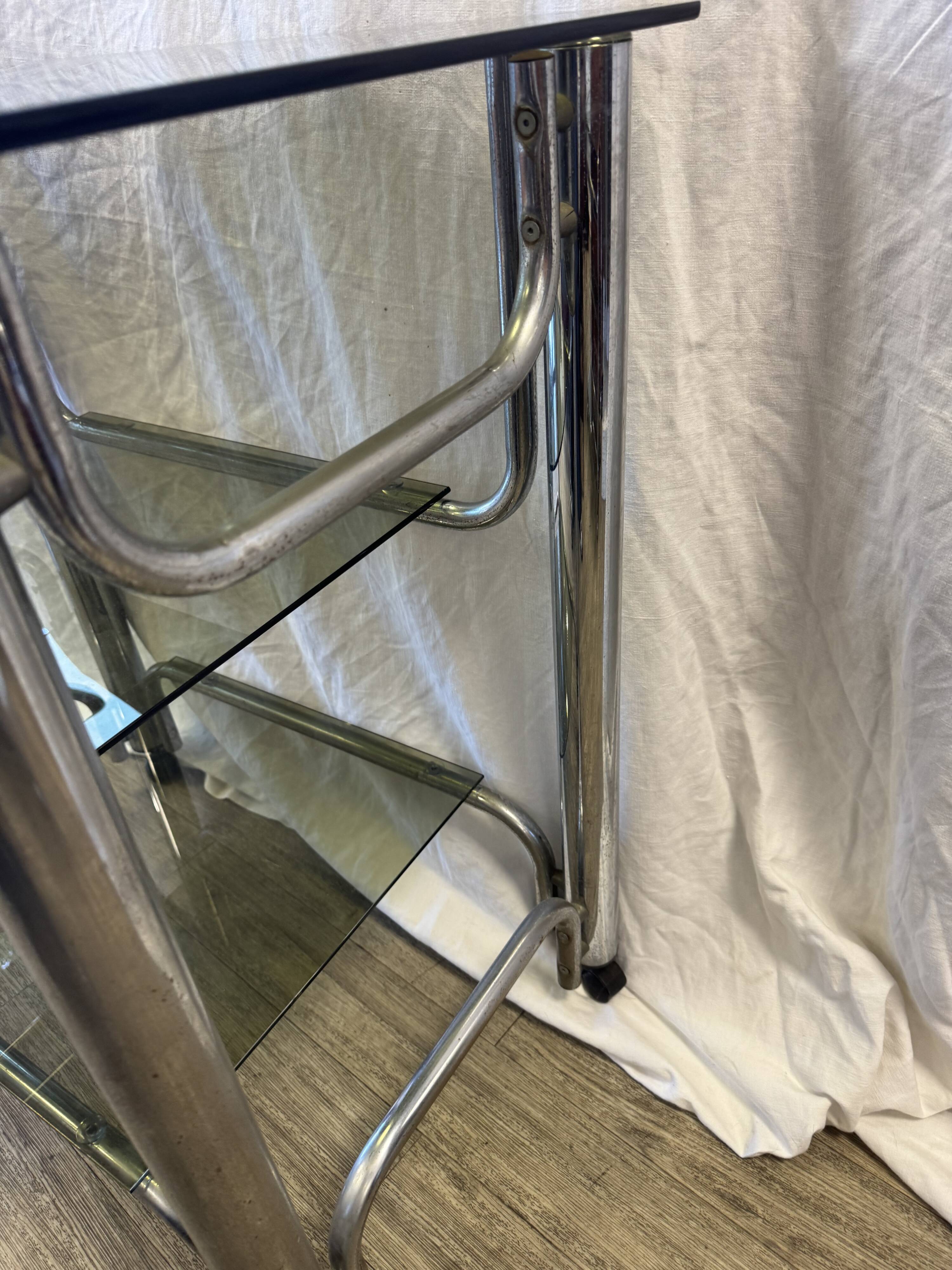 Vintage 70s rolling trolley