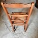 Lot de 6 chaises en bois et paille ancienne