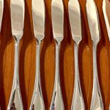 Christofle Perles 6 fish cutlery set: 12 pieces, excellent condition