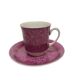 Vintage Polish cup and saucer from Ćmielów pottery, 1970s, set of 2