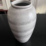Grey ceramic vase