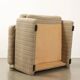 Paire de fauteuils C&C Coronado, design T. Scarpa, tissu vintage, années 1960-1970