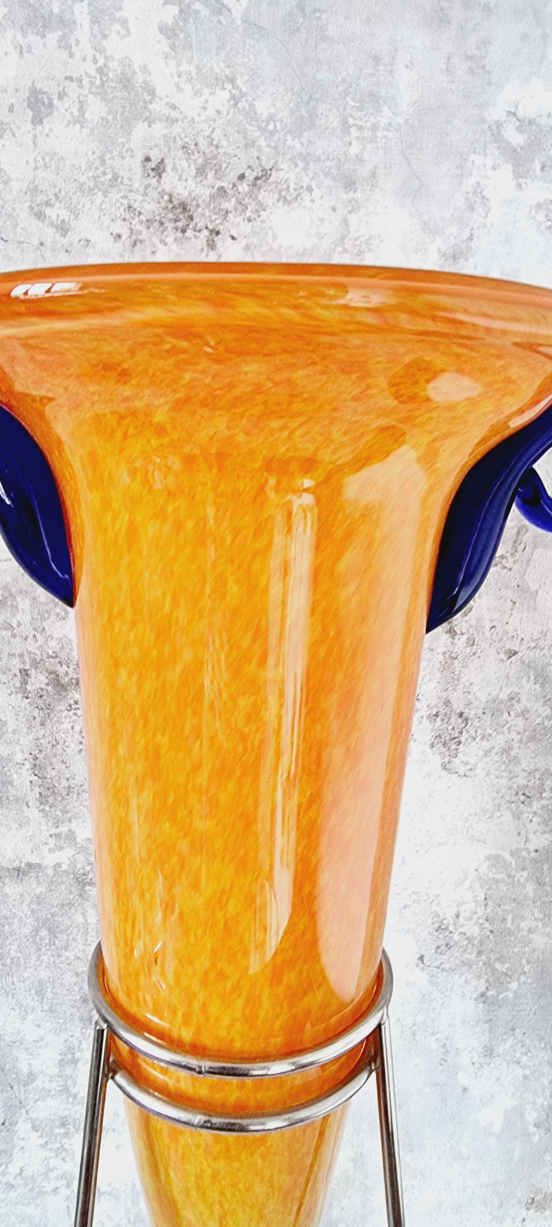 Design vase in blown glass