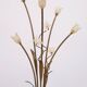 Hollywood Regency Gold flower shaped floor lamp 1980s