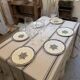 Service flat plates Jules Vieillard Bordeaux in ironstone