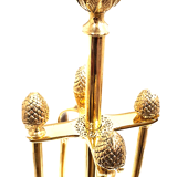 Solid brass fireplace servant 4 accessories
