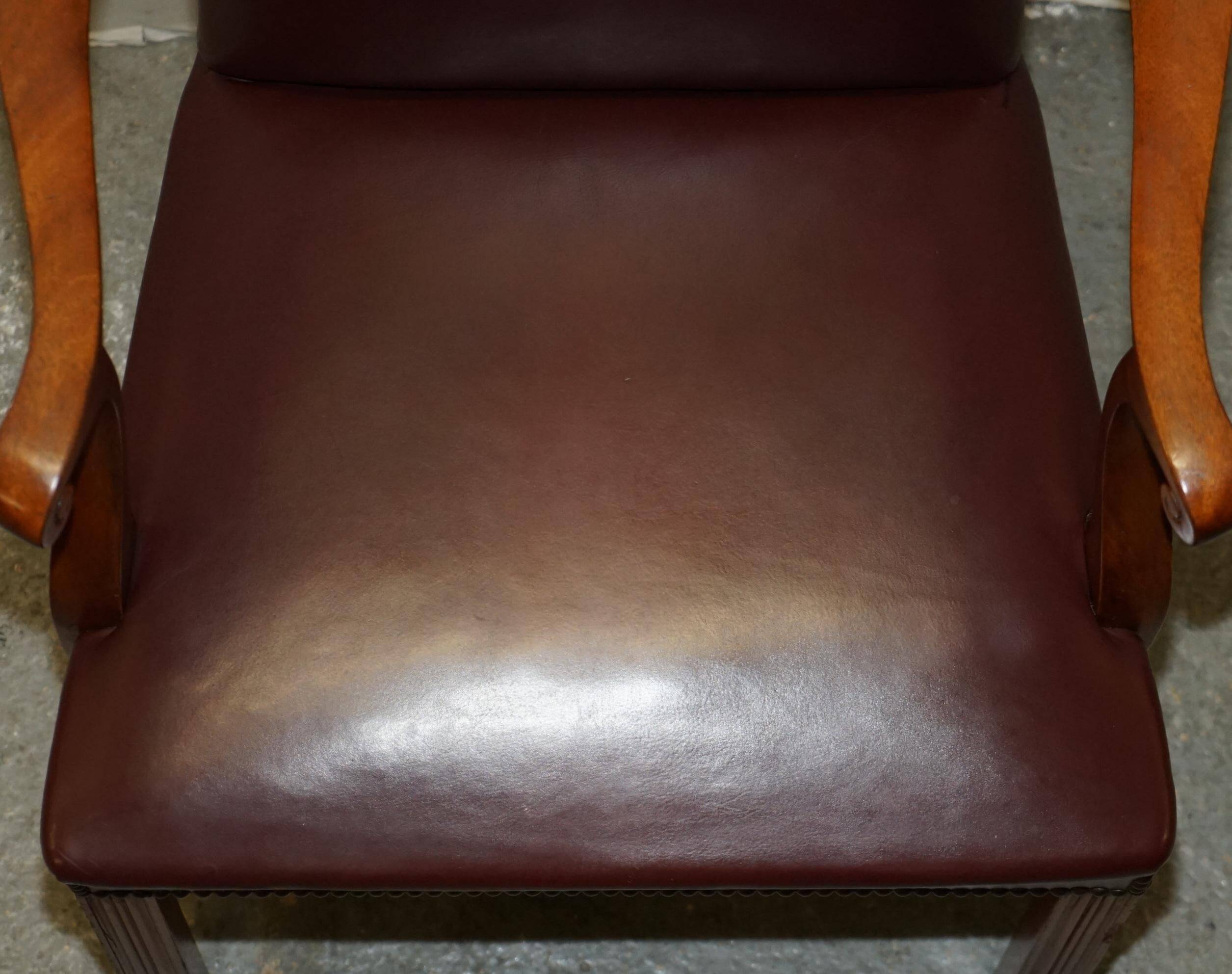 Carver office chair in Spencer House leather