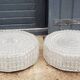 Set of 2 Erco ceiling lights from the 60s in diamond-tipped glass Diameter 35cm