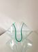 1970s glass trinket tray shaped like a handkerchief