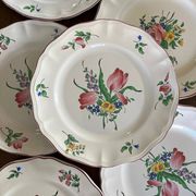 Set of 6 flat plates KG Lunéville – model Réverbère