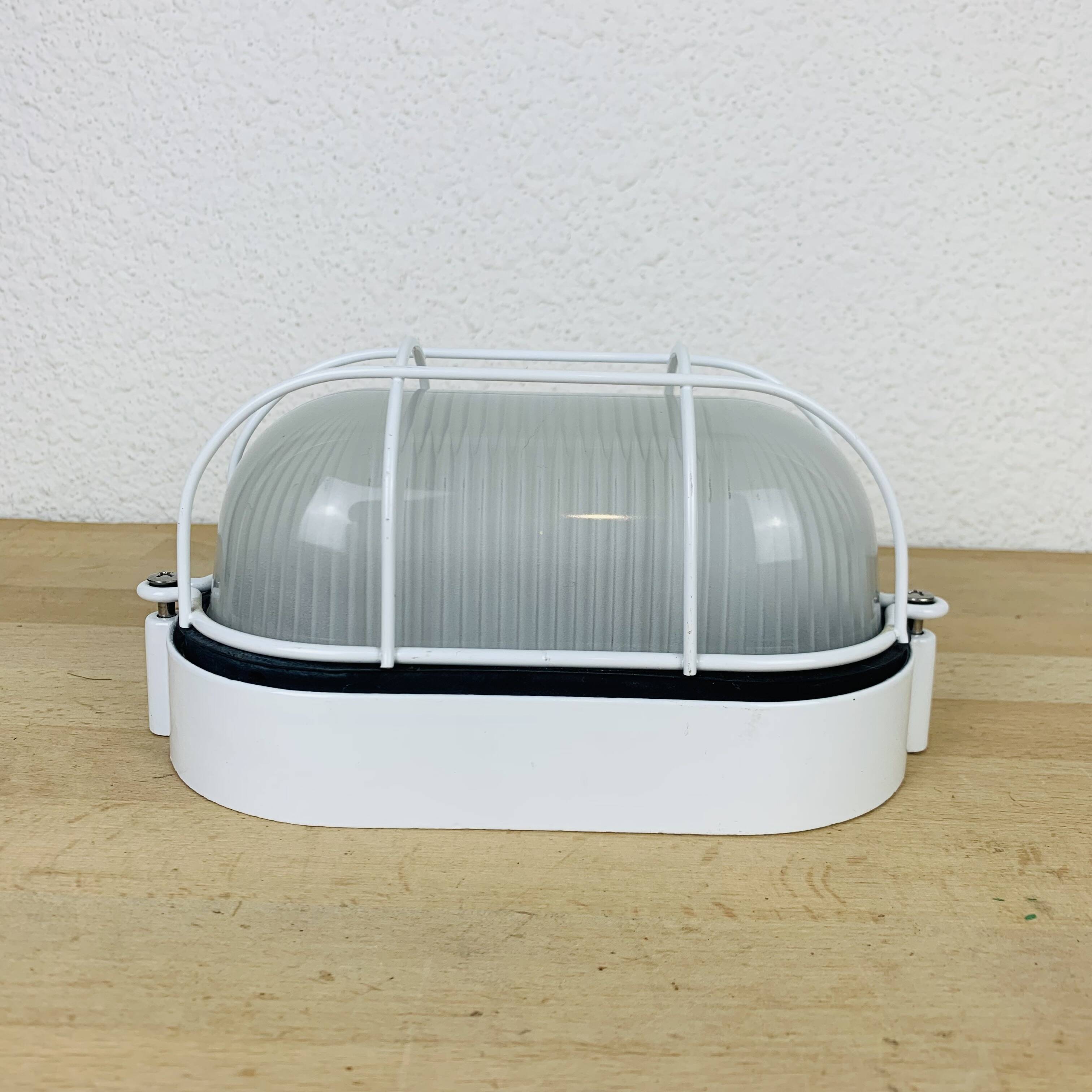 Industrial style porthole wall light