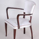 White Artificial leather armchair - 1930s France