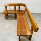 Banc d’angle Pierre Chapo S35 en orme