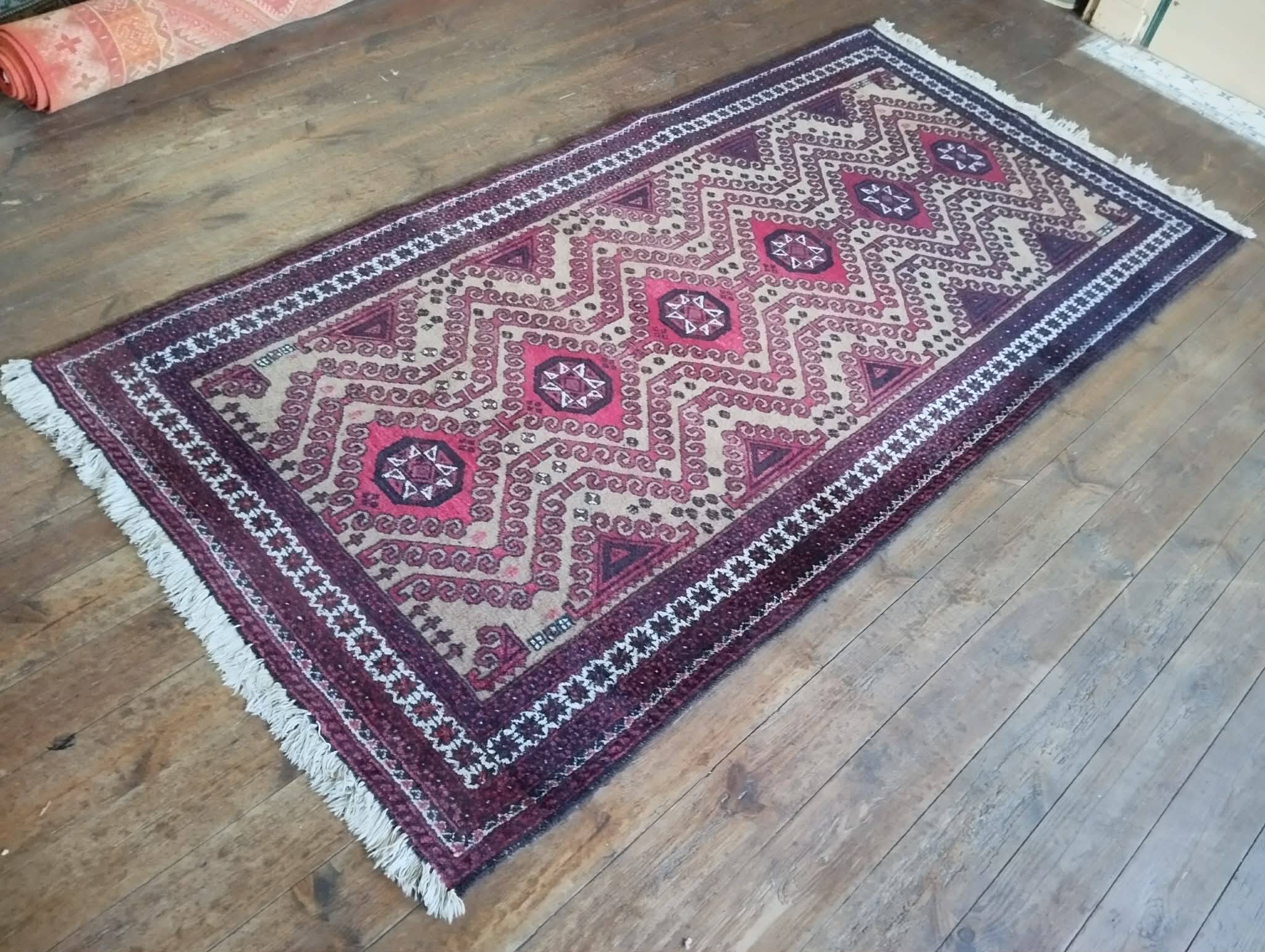 Handmade Belouch Persian rug 230x115cm
