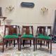 Set of six Empire style mahogany gondola chairs