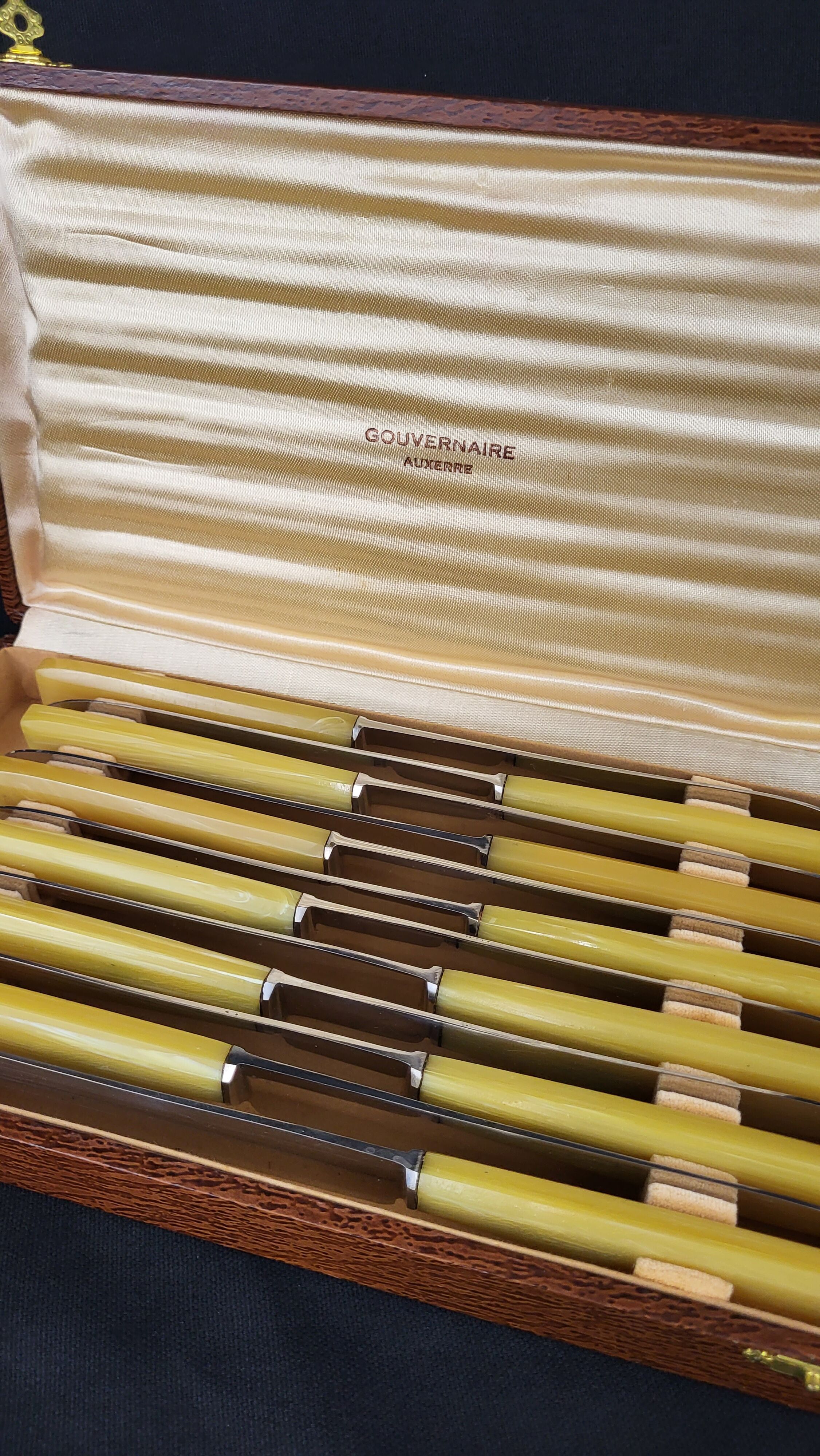 Set of 12 Bakelite stainless steel knives