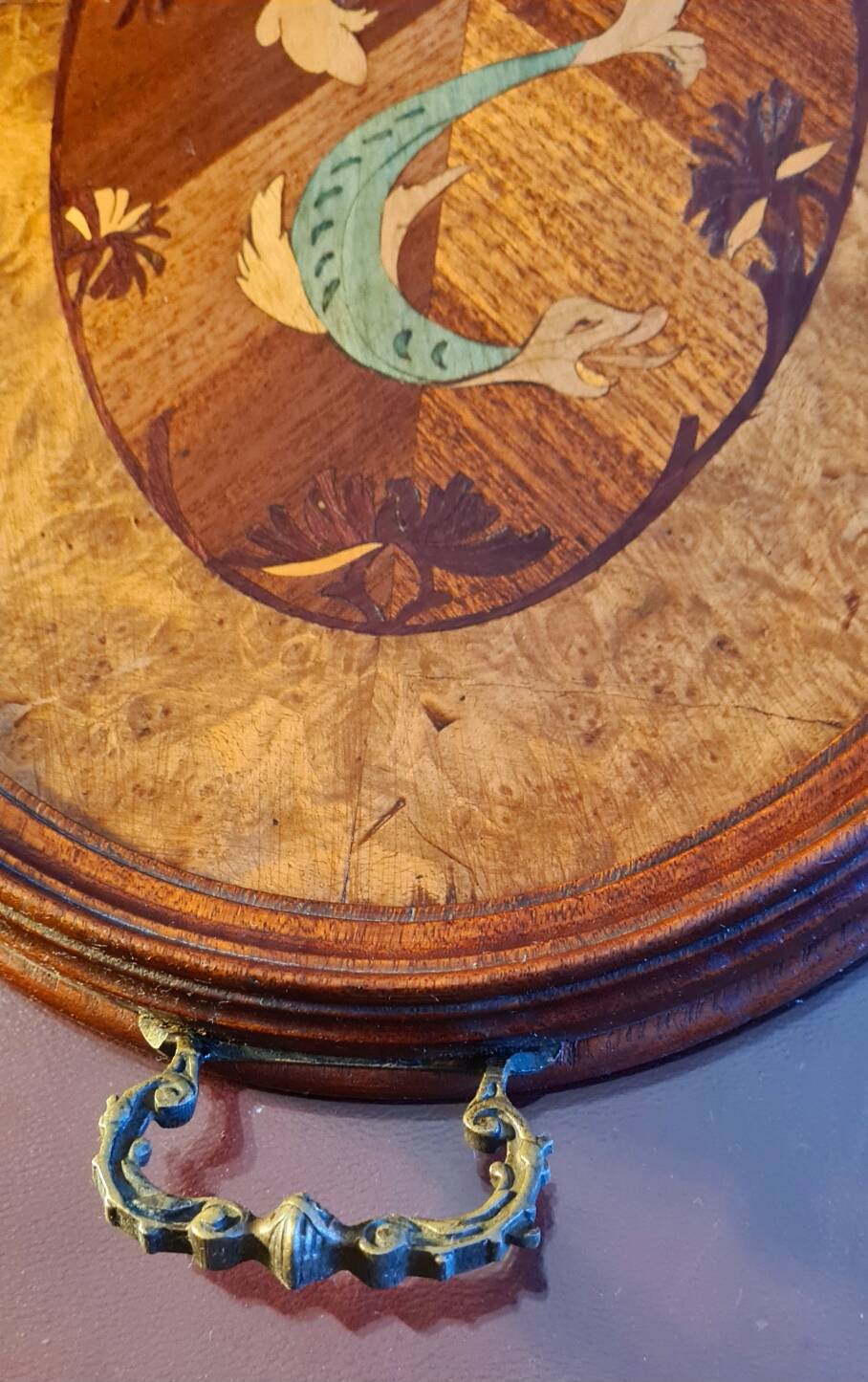 Marquetry tray