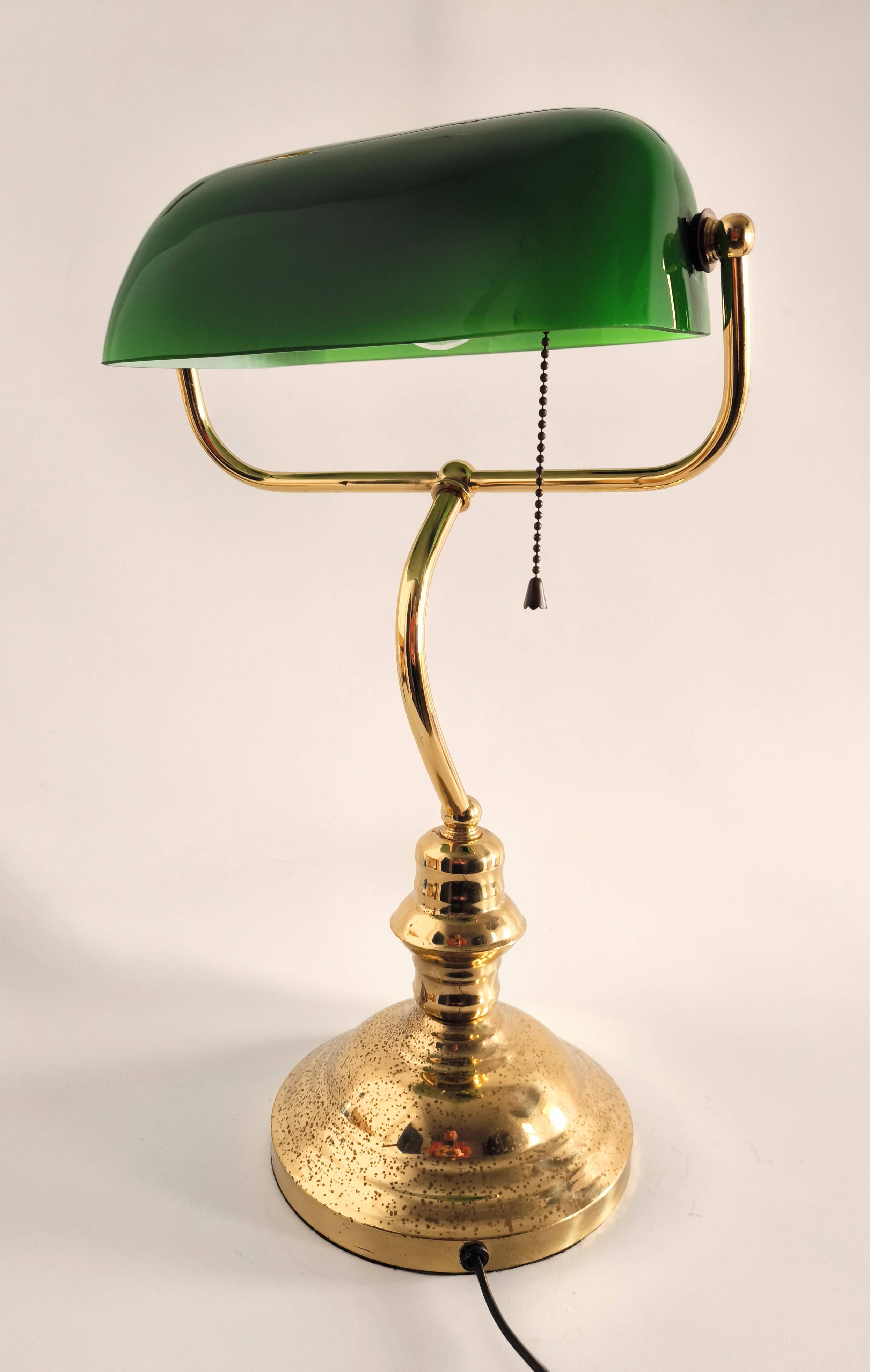 Lampe de banquier des années 80