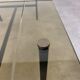Coffee table metal and glass, 50s
