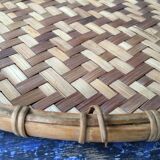 Braided bamboo platter 1970