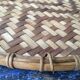 Braided bamboo platter 1970