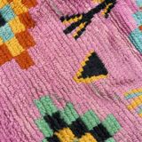 Modern boujad wool boujad rug