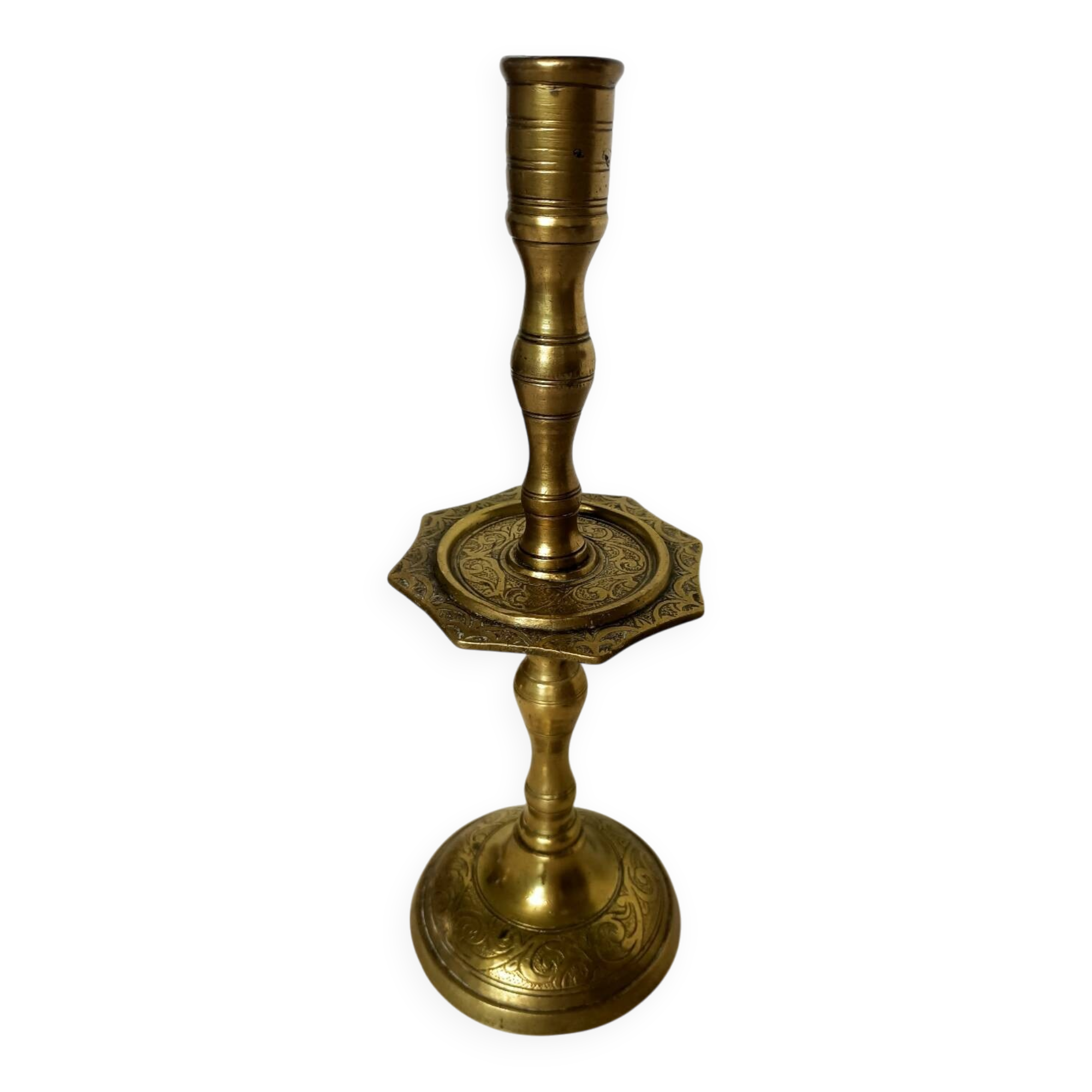 Antique bronze candlestick