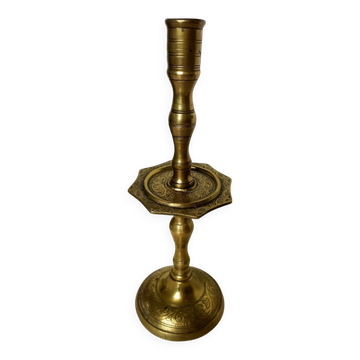 Antique bronze candlestick