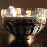 Coupe verre craquelé bougie à la cire de soja