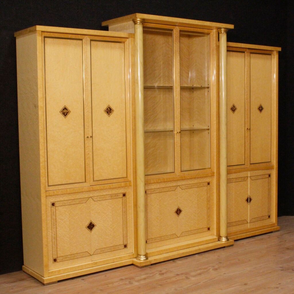 Bibliothèque italienne en bois