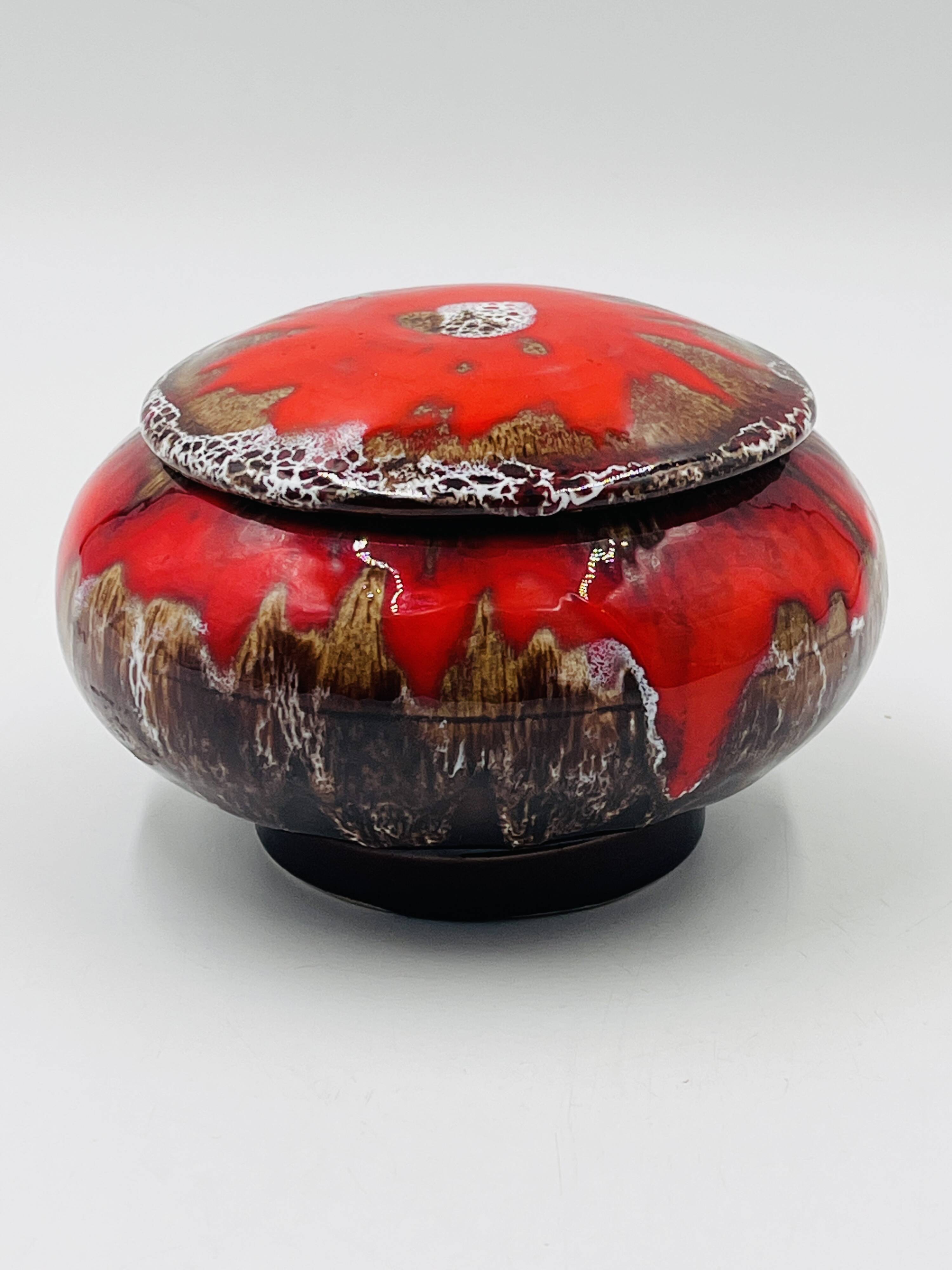 Vallauris red candy dish