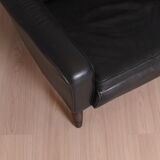 Scandinavian leather armchair, 1960s