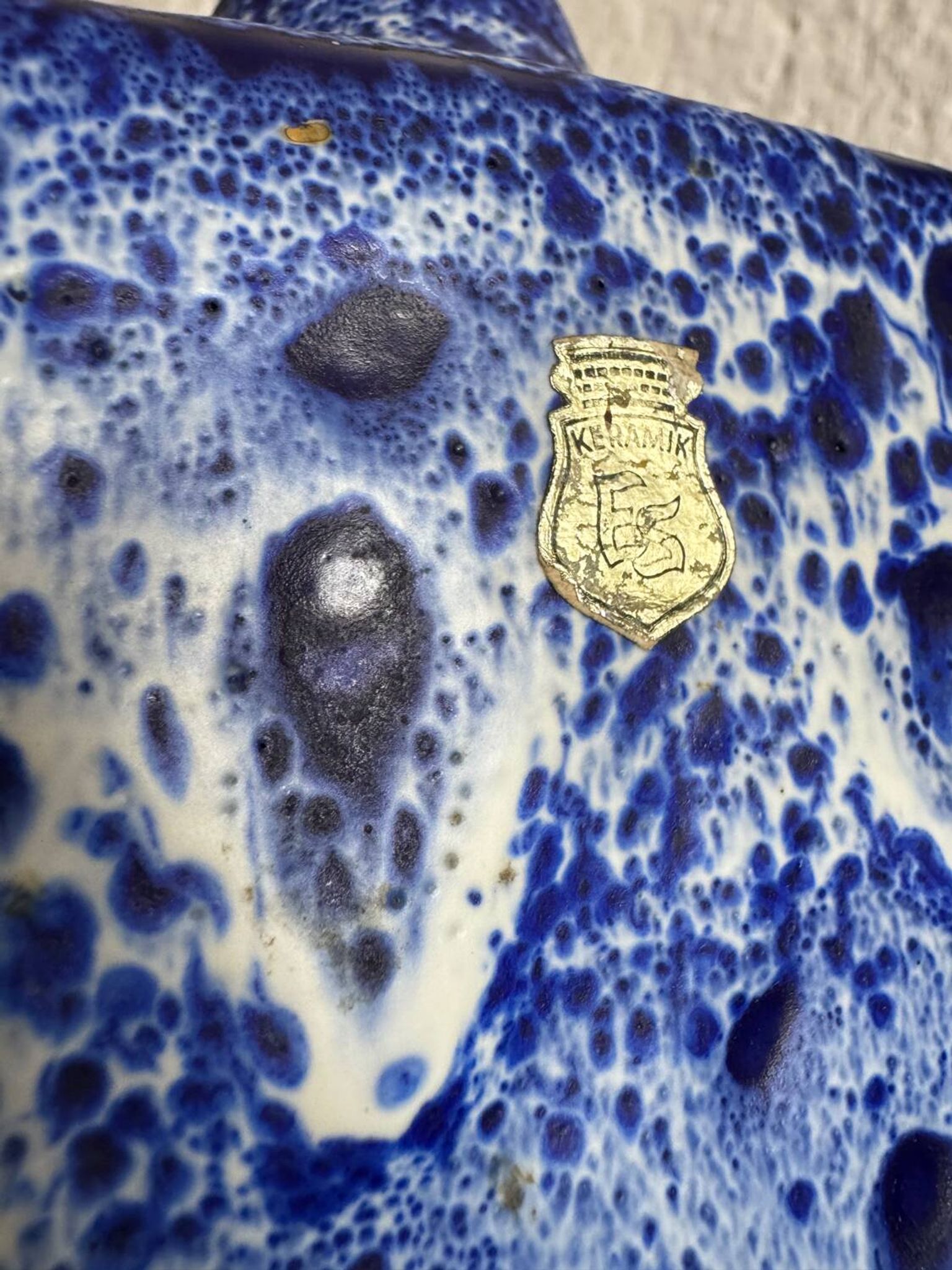 Vase carré ES Keramik, années 70