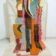 Tapis berbère abstrait orange 250 x 150 cm