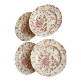 4 English plates by Johnson Bros