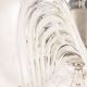 1 of 6 Large transparent glass pendant by Peill & Putzler, Germany, 1970s