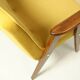 Vintage armchair Scandinavian design yellow mellow by Chierowski