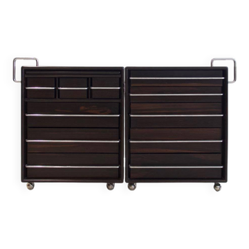 Fabio Lenci for Bernini Wooden and Steel Commode
