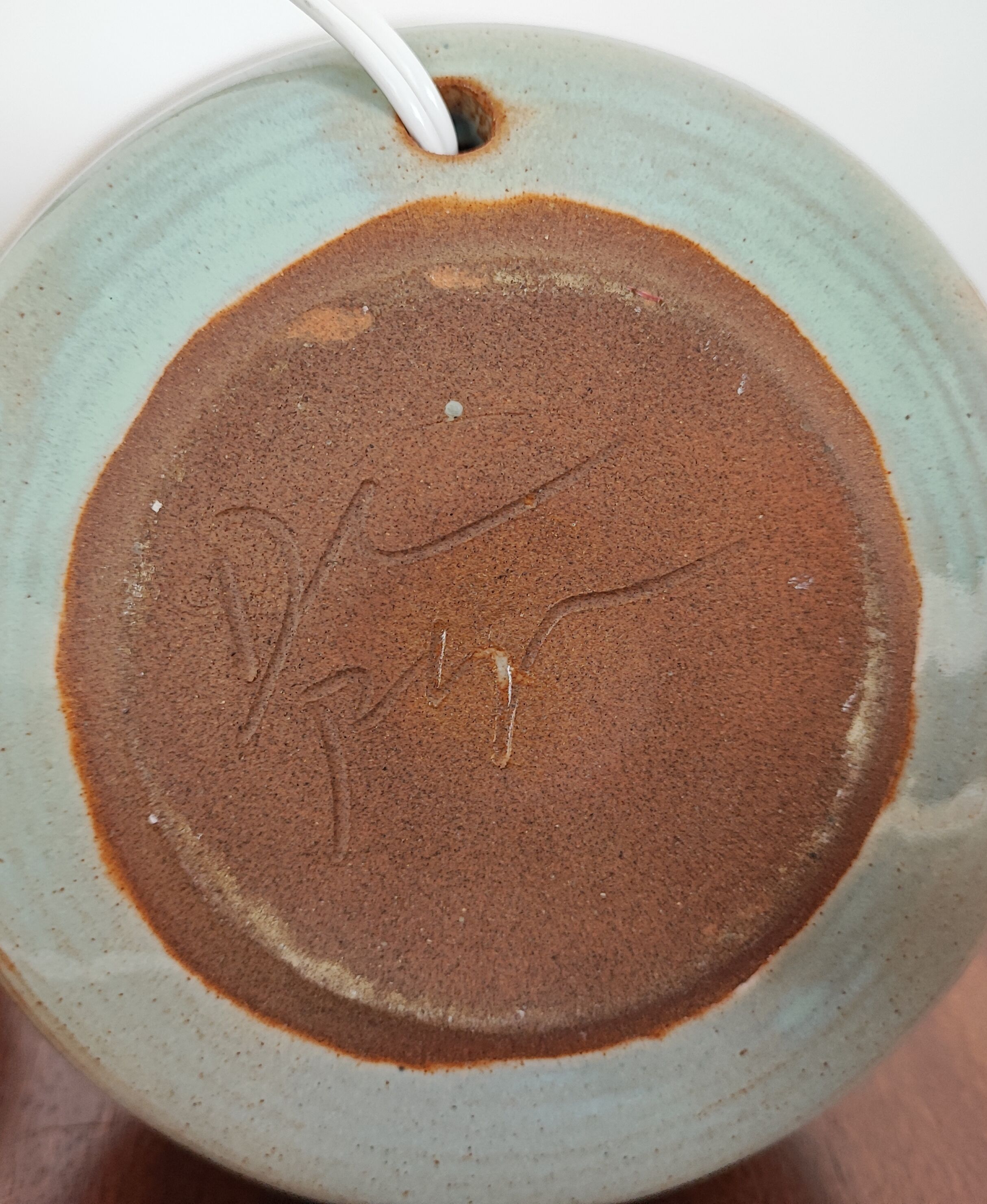 Stoneware bedside lamps