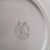 hollow dish Moulin des Loups green tiles
