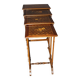 Set of Four Nesting Tables in Flower Marquetry circa 1900
