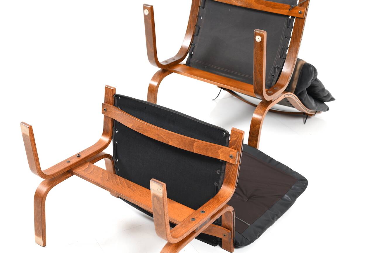 Lounge Chair and Ottoman by Ingmar Relling for Westnofa