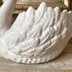 Zoomorphic planter, ceramic swan pocket holder.